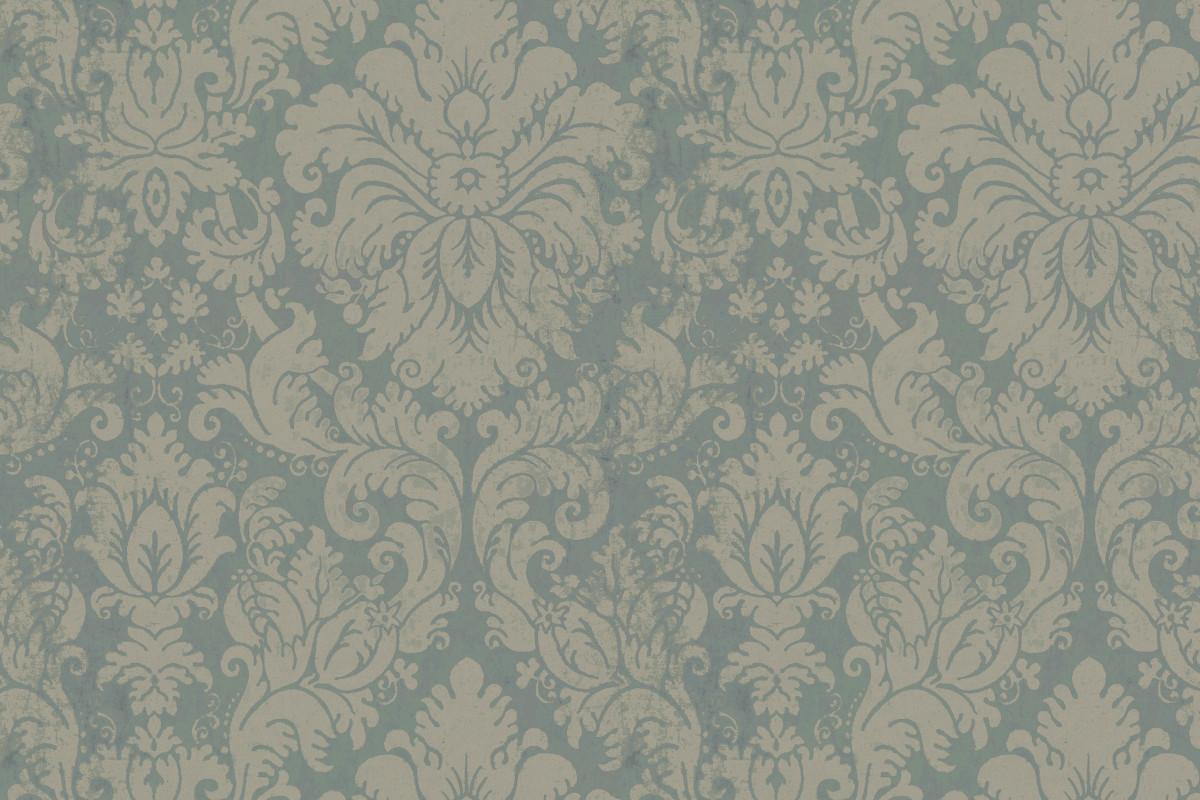 BASSANIO DAMASK GLACIER BLUE